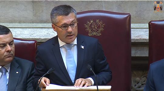 Discurso do Presidente da ALRAA, Luís Garcia, na Sessão Plenária Comemorativa dos 50 Anos da Autonomia das Regiões Autónomas dos Açores e da Madeira.